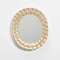 Alfred Soulek, Mirror, circa 1935, Painted and gilt wood, mirrored glass