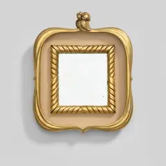 Mirror by Jean Welz, circa 1925, Gilt and painted wood, mirrored glass, sold Nov 2025