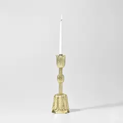 Josef Hoffmann, Candlestick, model no. 40, circa 1934, Gilt wood, brass