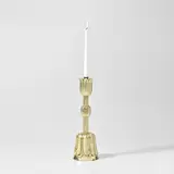 Josef Hoffmann, Candlestick, model no. 40, circa 1934, Gilt wood, brass