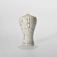Yoichi Ohira, 'Avorio Cristallo' vase, 1999, Hand-blown glass canes with murrine and powder inserts, polished and ground surface