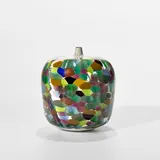 Yoichi Ohira, 'Mosaico Sfumato con Finestre' vase, 2001, Hand-blown glass canes with powder inserts, polished surface