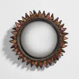 Line Vautrin, 'Chardon' mirror, circa 1960, Talosel resin, coloured mirrored glass, convex mirrored glass