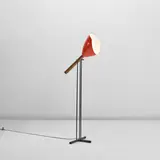 Angelo Lelii, 'Televisione' floor lamp, model no. 12627, circa 1957, Painted steel, painted aluminium, brass, painted brass