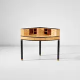 Axel Einar Hjorth, 'Corall' desk, circa 1936, Sycamore-veneered wood, painted wood, sycamore