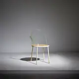 Shiro Kuramata, Rare chair, from the Piacere coffee shop, Tokyo, circa 1988, Acrylic, painted steel, varnished particle board