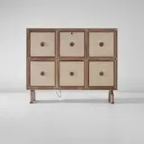 Paolo Buffa, Illuminated cabinet with drop front unit