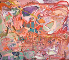 Malga - The Place In Which We Gather by Alia Ahmad, 2022, oil on canvas, sold Mar 2024