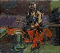 Frank Auerbach, J.Y.M. Seated in the Studio II, 1987-1988, oil on canvas