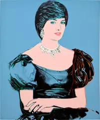 Andy Warhol, Portrait of Princess Diana, 1982, synthetic polymer and silkscreen ink on canvas
