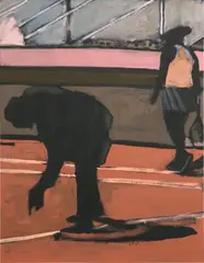 Single Source by Reggie Burrows Hodges, 2019, acrylic and pastel on canvas, sold Mar 2024