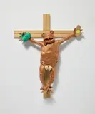 Martin Kippenberger, Zuerst die Füße (Feet First), 1991, wood, automobile lacquer and steel nails
