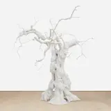 Ugo Rondinone, for what? for space and stars?, 2009, white enamel on cast aluminium