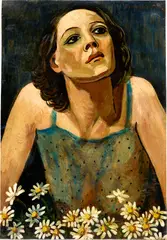 Francis Picabia, Untitled (Femme et Fleurs), 1942-1943, oil on cardboard laid on canvas