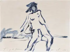 Tight by Tracey Emin, 2012, acrylic on canvas board, sold Mar 2024
