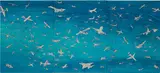 Aerei by Alighiero Boetti, 1989, watercolour and ballpoint pen on 3 sheets of paper laid on canvas, sold Mar 2024