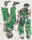 Georg Baselitz, Waldarbeiter (Remix) (Woodmen (Remix)), 2006, pen, watercolour and India ink on paper