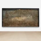 Anselm Kiefer, Pietà, 2007, oil, emulsion, acrylic, shellac, brambles, cardboard and dried roses on canvas, in artist's frame