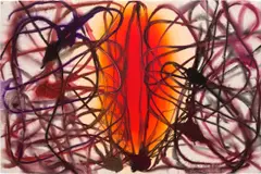 Untitled by Anish Kapoor, 2008, gouache and acrylic on paper, offered Mar 2024