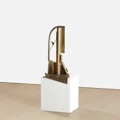 Anthony Caro, Solitaire (Table Bronze), 1990-1991, brass, welded and waxed, with patination