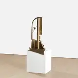 Anthony Caro, Solitaire (Table Bronze), 1990-1991, brass, welded and waxed, with patination