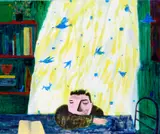 Shota Nakamura, An Open Book, 2021, acrylic on canvas