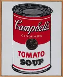 Richard Pettibone, Andy Warhol 'Soup Can', 1968, silkscreen on canvas, in artist's frame