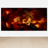 Keith Tyson, Nature Painting (Deep Impact), 2011, mixed media on aluminium