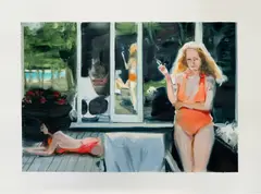 Caroline Walker, Interval, 2012, oil on paper