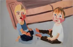 Untitled by Chantal Joffe, 2008, oil on board, sold Mar 2024