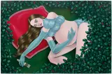 Jeanine Brito, At the Border of All Things (After Paula), 2022, acrylic on canvas, diptych