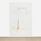 Richard Aldrich, Untitled 1 of 2, 2011, oil, wax and graphite on linen