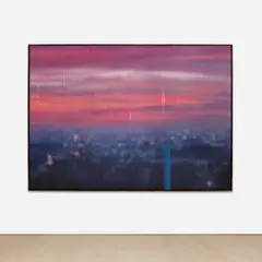 Sayre Gomez, Untitled Landscape, 2018, acrylic on canvas