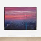 Sayre Gomez, Untitled Landscape, 2018, acrylic on canvas