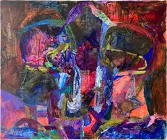 Francesca Mollett, Maiden, Mother, Hag, 2020, oil and acrylic on calico