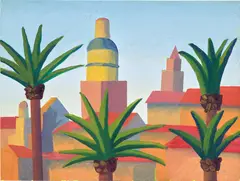 Salvo, Un'estate a Mentone, 2000, oil on paper laid on linen