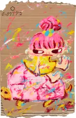 Ayako Rokkaku, Untitled (AR08-063), 2008, acrylic on cardboard