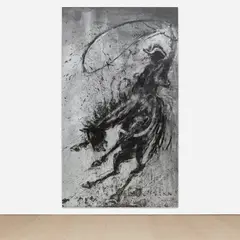 Richard Hambleton, Horse and Rider, 2012, acrylic on canvas