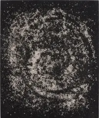 Outer Space Is Illmatic by Rashid Johnson, 2010, oil on canvas, sold Apr 2024