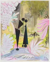 Ad Minoliti, Fantasia No. 10, 2013, pencil, acrylic and ink on paper