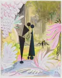 Ad Minoliti, Fantasia No. 10, 2013, pencil, acrylic and ink on paper