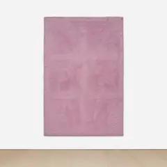 Sylvie Fleury, Pink Fur Painting, 2011, synthetic fur on stretcher