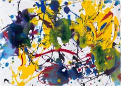 Sam Francis, Untitled, 1990, acrylic on paper