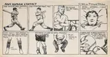 Untitled (Any Human Contact) by Raymond Pettibon, 1984, ink and coloured pencil on paper, sold Apr 2024