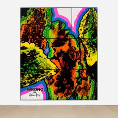 Gilbert&George, WRONG, 1988, hand-dyed silver print, in artist's frame, in 9 parts