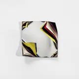 Jim Lambie, Metal Box, gloss paint and fluorescent paint on aluminium and polished steel sheets