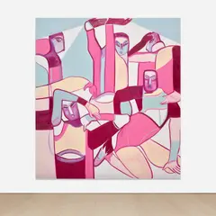 Everywhere by Melike Kara, 2020, acrylic and oilstick on linen, sold Apr 2024