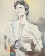Paulina Olowska, Fall 1984-85, 2003, oil on linen