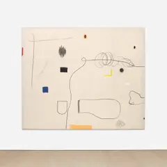 Christian Rosa, Walking is working, 2013, pencil, oilstick, charcoal and oil on canvas