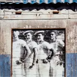 JR, Unframed, base Aéronavale revue par JR, Saint Raphaël, 1961, Marseille, France, 2013-2016, colour photograph face-mounted to Plexiglas